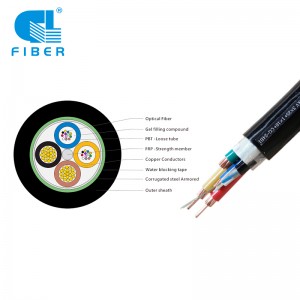 Hybrid Fiber Cable Self-Supporting Composite Fiber Optic Cable