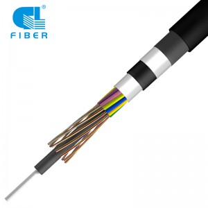 GYFTA54 Anti-rodent and Anti-termite Optical Cable with Double Metallic Armors and Nylon Sheat