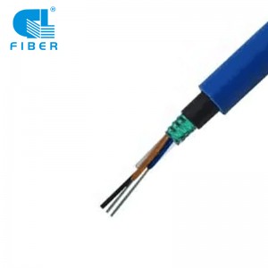 Cable de fibra óptica para minería MGTSV 2-24 fibras ignífugo monomodo
