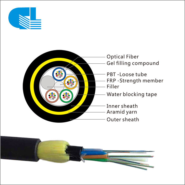 48 Core Aerial ADSS Cable  All-Dielectric Self-Supporting Double Layer ADSS Fibra Optica