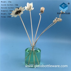 130ml round crystal white glass fragrance bottle wholesale