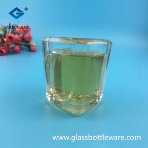 60ml rectangular candle glass cup manufacturer