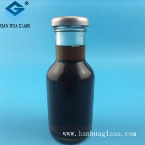 Διαφανές γυάλινο μπουκάλι ποτού 200 ml