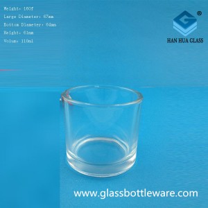 Manufacturer’s direct sales of 100ml process glass candlesticks