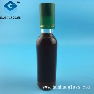 Botella de vidrio de aceite de oliva de 200 ml.