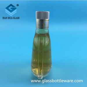 Wholesale 100ml flat gourd crystal white glass wine bottles