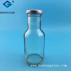 Prozirna staklena boca za piće od 200 ml