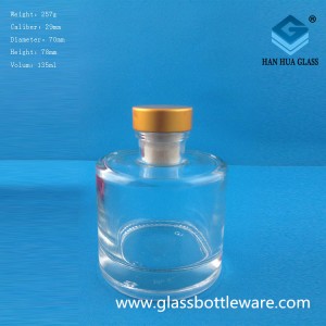 Factory direct sales of 125ml round glass aromatherapy bottles