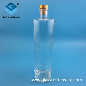 Manufacturer of 1000ml crystal white glass wine bottle