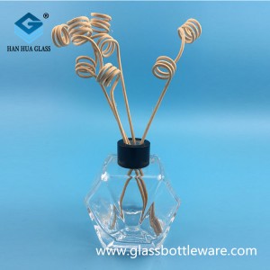 Manufacturer’s direct sales of 200ml crystal white material flameless rattan glass volatilizer bottle