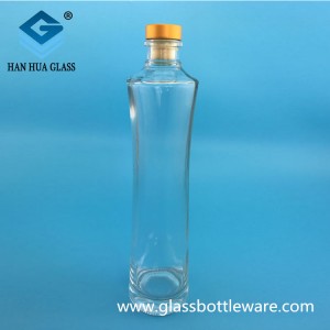 Wholesale of 500ml crystal white olive oil glass bottles