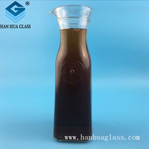 1000ml thick bottom square bottom juice glass bottle