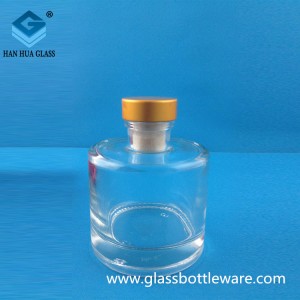 Wholesale 130ml circular aromatherapy glass bottle without fire rattan volatilizer
