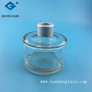 Botella difusora de vidro redonda transparente de 60 ml