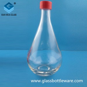 Hot selling 750ml transparent glass wine bottle