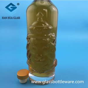 750ml伏特加玻璃酒瓶生产厂家