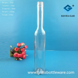 Wholesale 200ml transparent glass red wine bottles