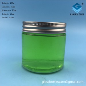 200ml round honey glass bottle