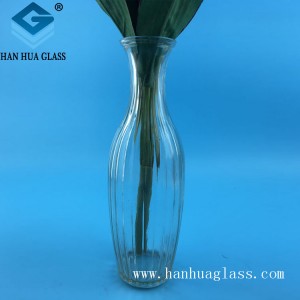 classic clear glass vase yekushongedza kwemukati memba