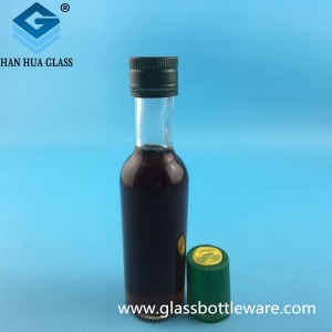 Wholesale price of 200ml round olive oil glass bottle