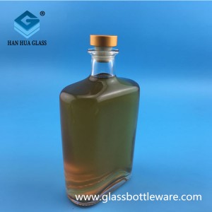 700ml rectangular glass whisky bottle, vodka bottle