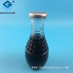 250 ml przezroczysta szklana butelka na napoje o specjalnym kształcie