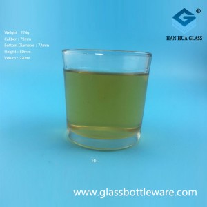 Wholesale 220ml candle glass cups