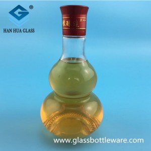 Wholesale of 250ml gourd shaped glass wine bottles