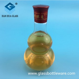 Wholesale of 250ml gourd shaped glass wine bottles