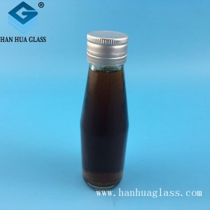 100 ml doorzichtige glazen honingpot met metalen luchtdicht deksel