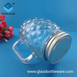 Wholesale 500ml Mason glass sealed jar with handle