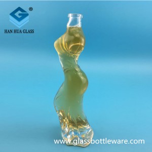 150ml Beauty shaped glass wine bottle