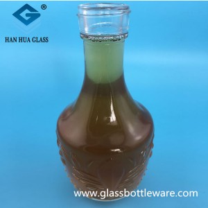 950ml High Capacity Crystal White Glass Whiskey Bottle