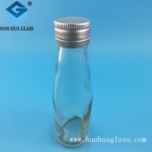 100ml klar glas honningkrukke med metal lufttæt låg