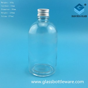 250ml juice drink glass bottle