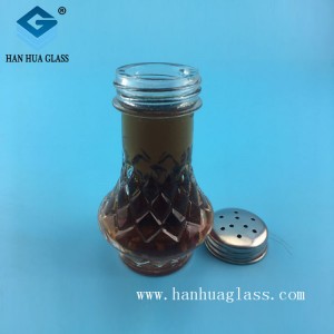 30ml reusable clear spice glass jar with lid