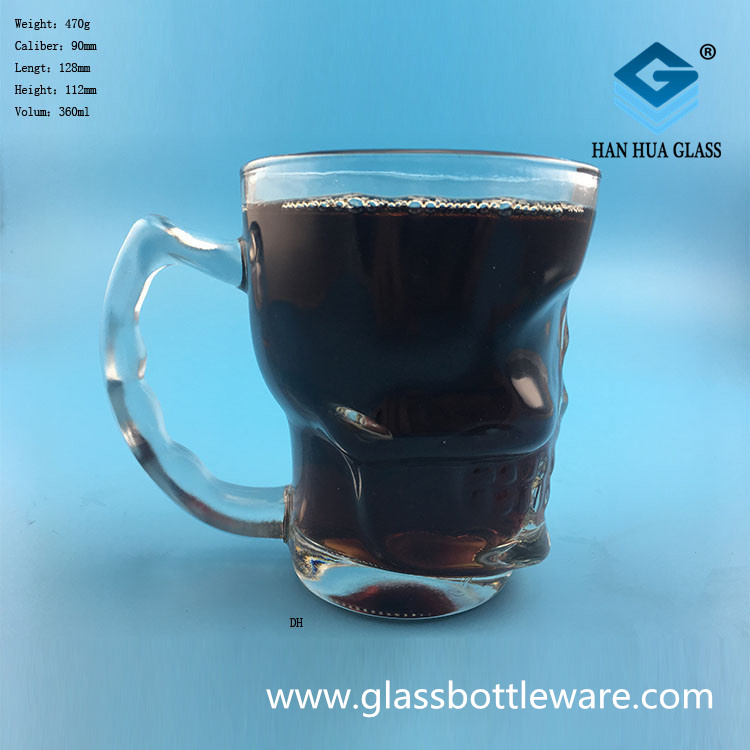 Wholesale price of 360ml beer glass with handle Featured Image