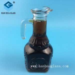 Glass soy sauce dispenser leak proof condiment container