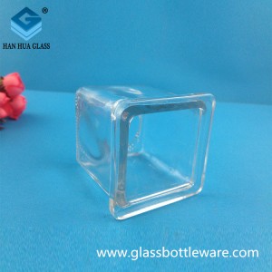 80ml square candle glass jar sold directly by the manufacturer