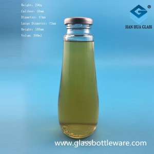 Wholesale 390ml glass bottles for juice drinks