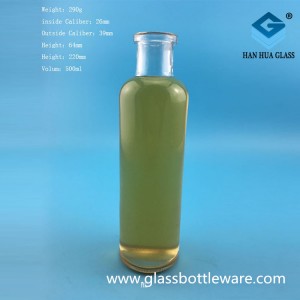 Wholesale price of 500ml cylindrical aromatherapy glass bottle