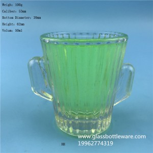 Factory direct sales 50ml cactus glass candle cups