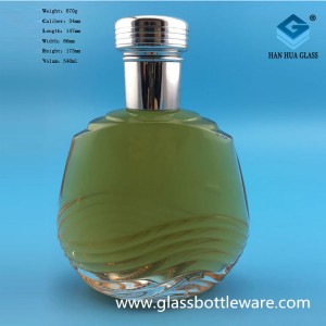 Manufacturer’s direct sales of 500ml vodka glass wine bottles and foreign wine bottles