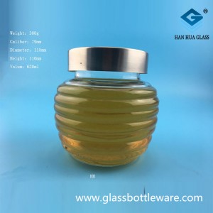 600ml glass honey bottle manufacturer