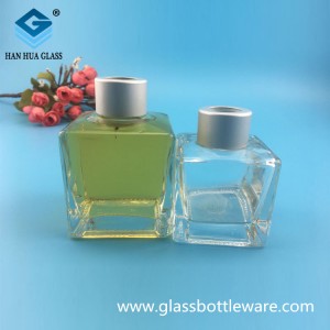 Wholesale 150ml square glass flameless rattan volatilizer