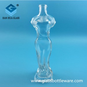 150ml Beauty shaped glass wine bottle