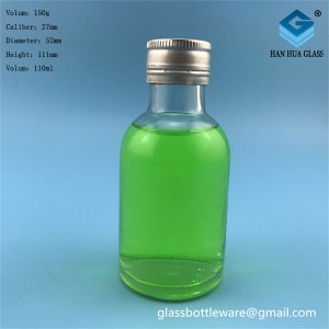100ml round glass small capacity wine bottle