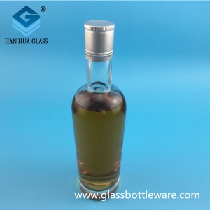 500ml crystal white round glass wine bottle