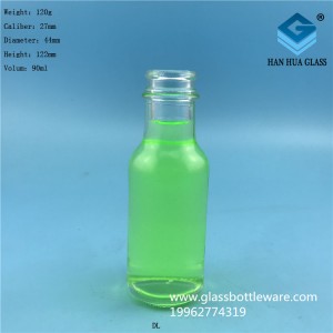 Wholesale price of 90ml soy sauce vinegar glass bottles