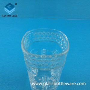 Manufacturer’s direct sales of 150ml square carved glass water cups